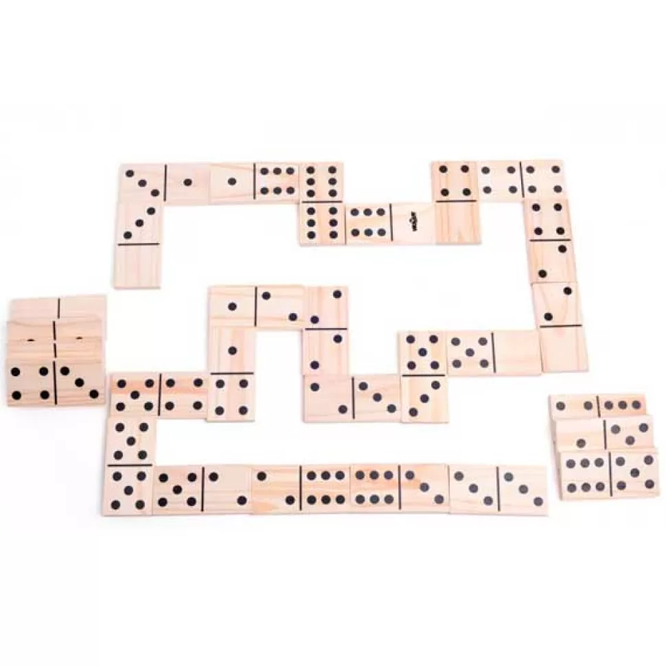 Cheap Brinquedos Woodyland Jogo De Tabuleiro Maxi Domino De Madeira