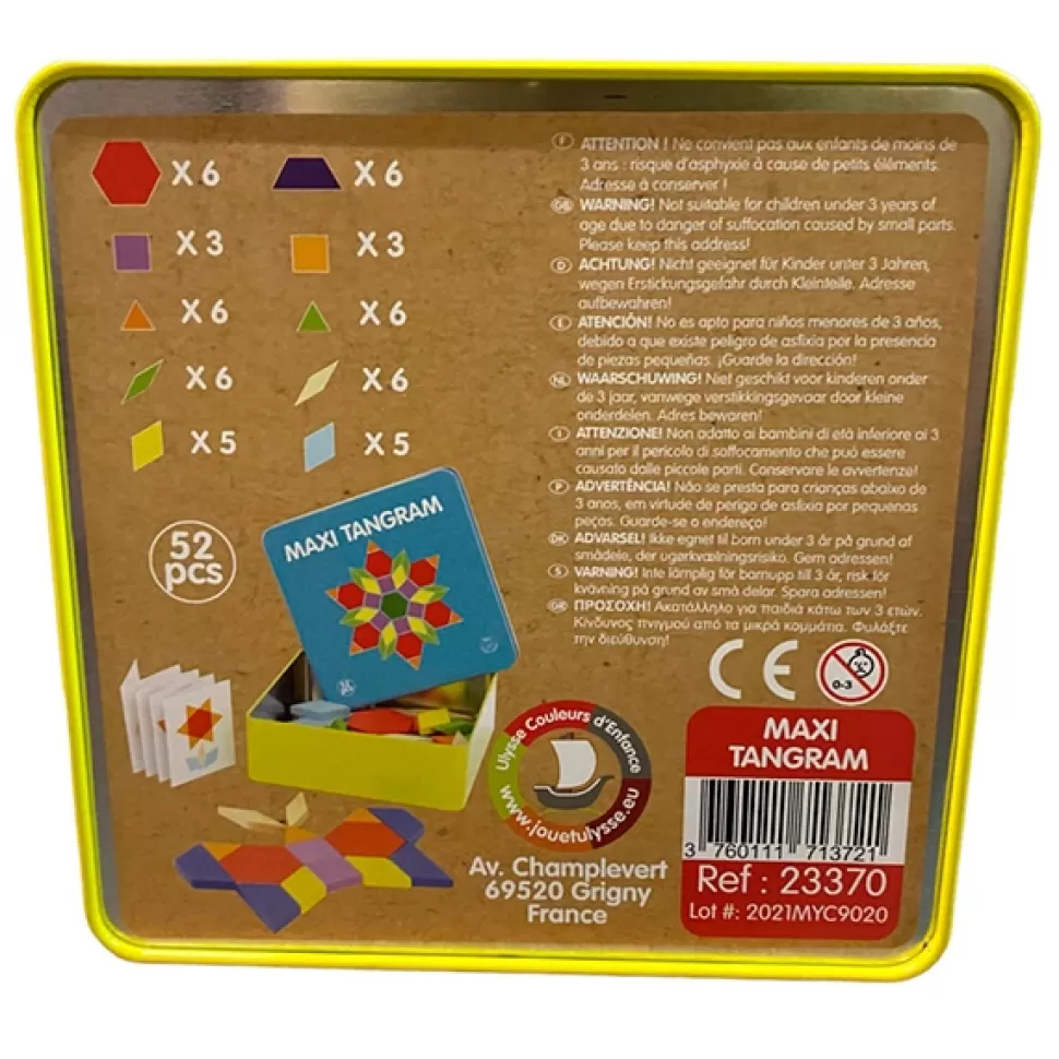 Hot Brinquedos Ulysse Jogo De Tabuleiro Maxi Tangram