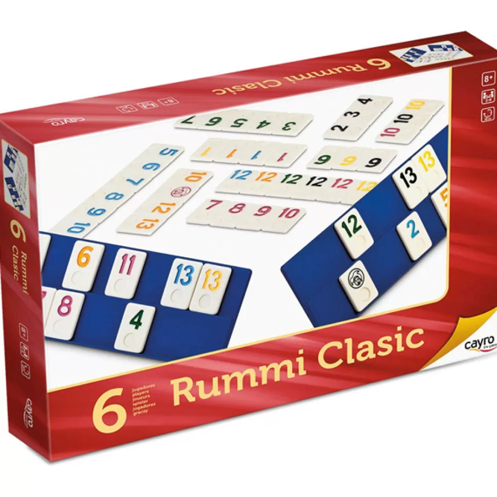 New Brinquedos Cayro Jogo De Tabuleiro Rummi Classic 6 Jogadores
