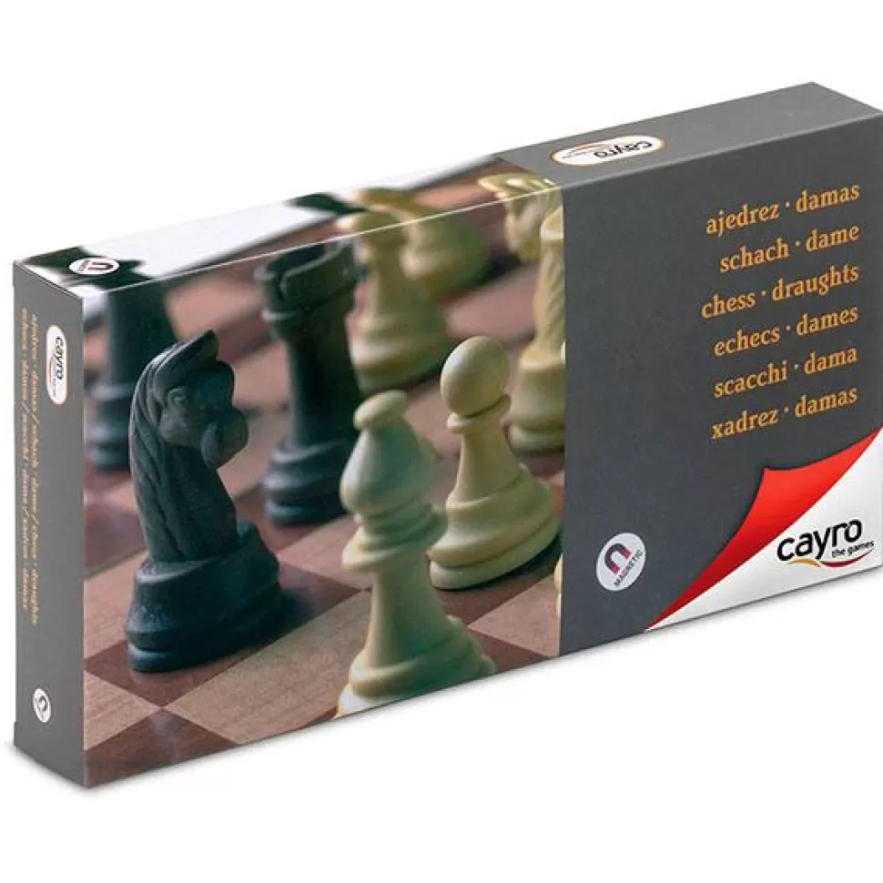 Best Sale Brinquedos Cayro Jogo De Tabuleiro Xadrez E Damas Magnetico N4