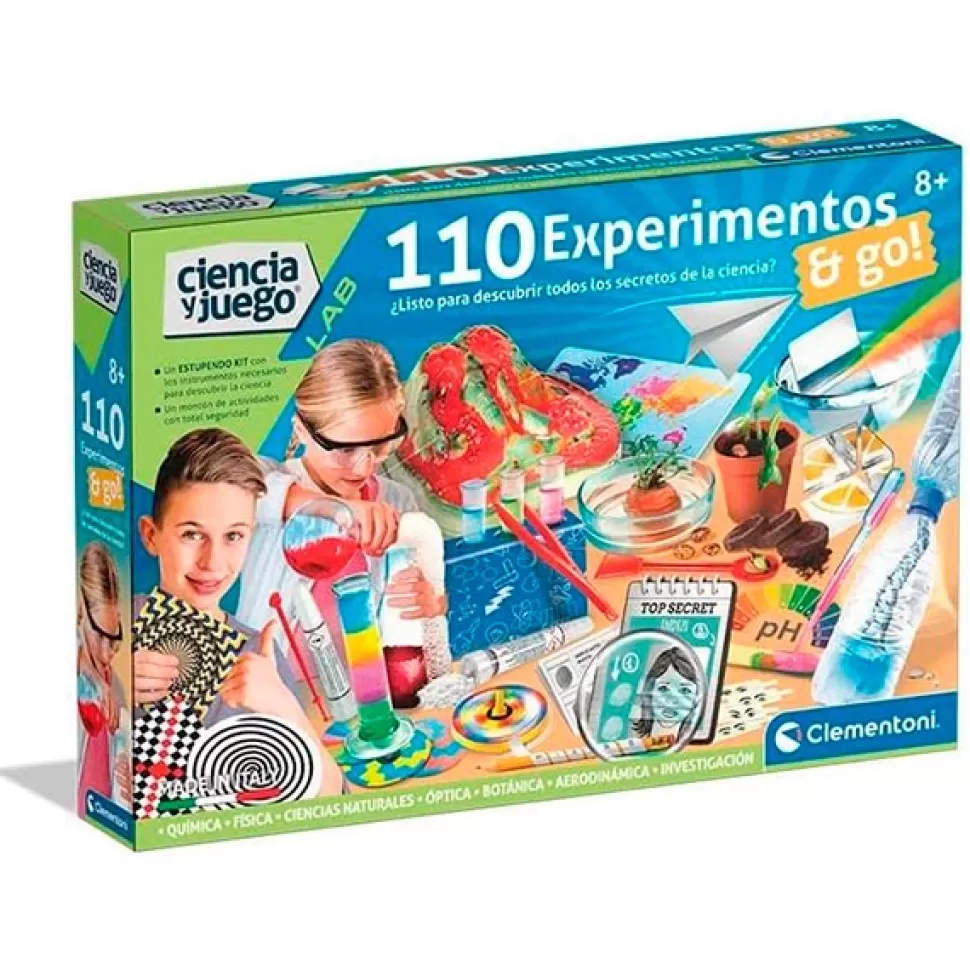 Brinquedos Clementoni Jogo Educacional 110 Experimentos< Brinquedos Científicos