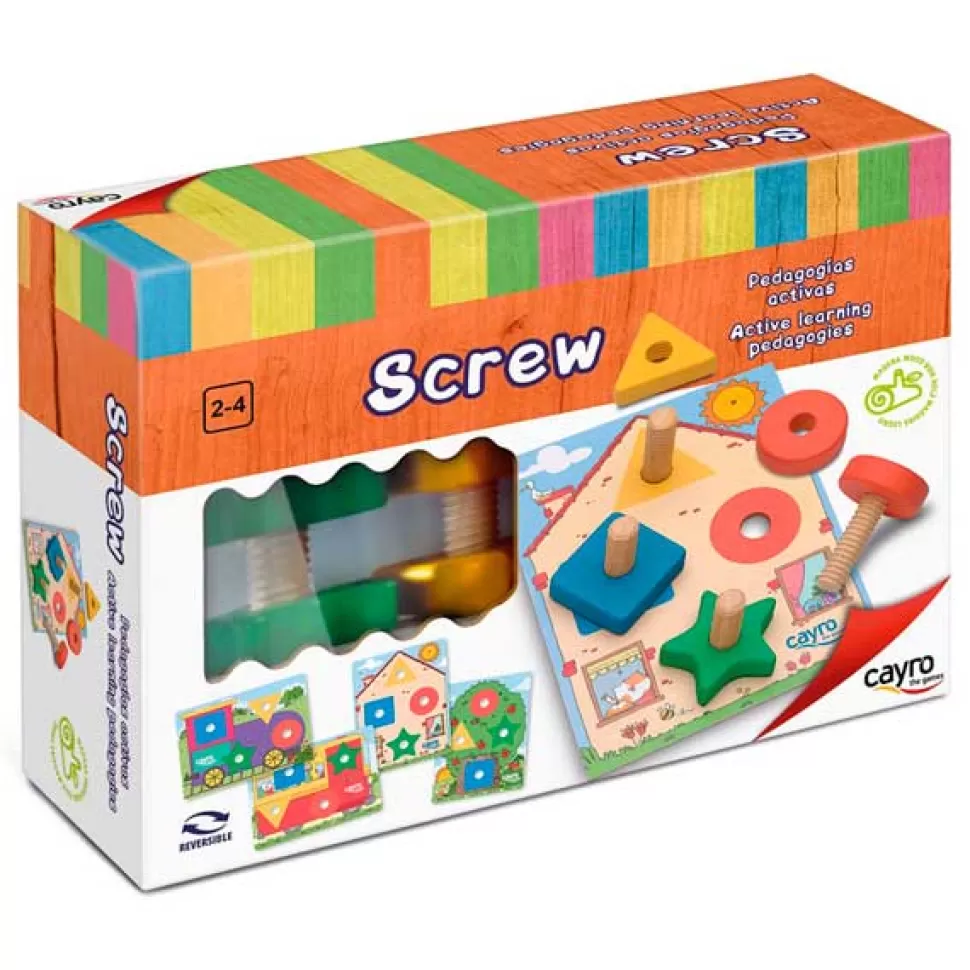 Brinquedos Cayro Jogo Screw De Madeira< Brinquedos De Madeira