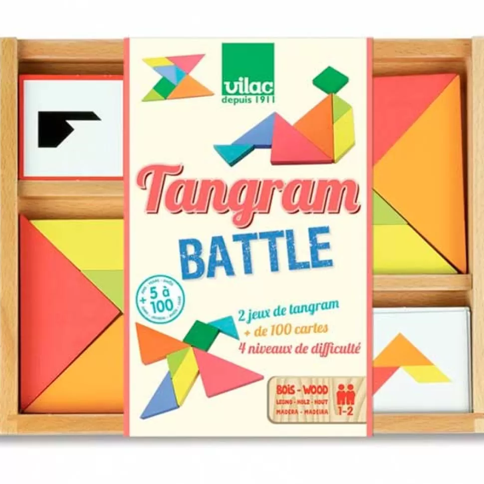 Store Brinquedos Vilac Jogo Tangram Battle Madeira