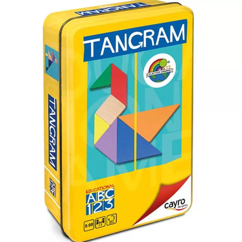 Cheap Brinquedos Cayro Jogo Tangram Madeira Em Caixa De Metal