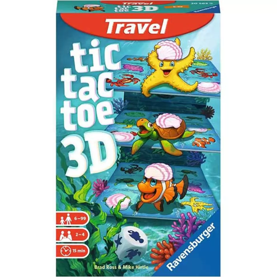 Outlet Brinquedos Ravensburger Jogo Viagem Tic Tac Toe 3D