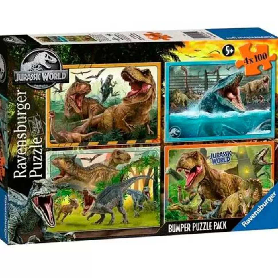 Outlet Brinquedos Jurassic World Jurassic World Puzzle 4X100P