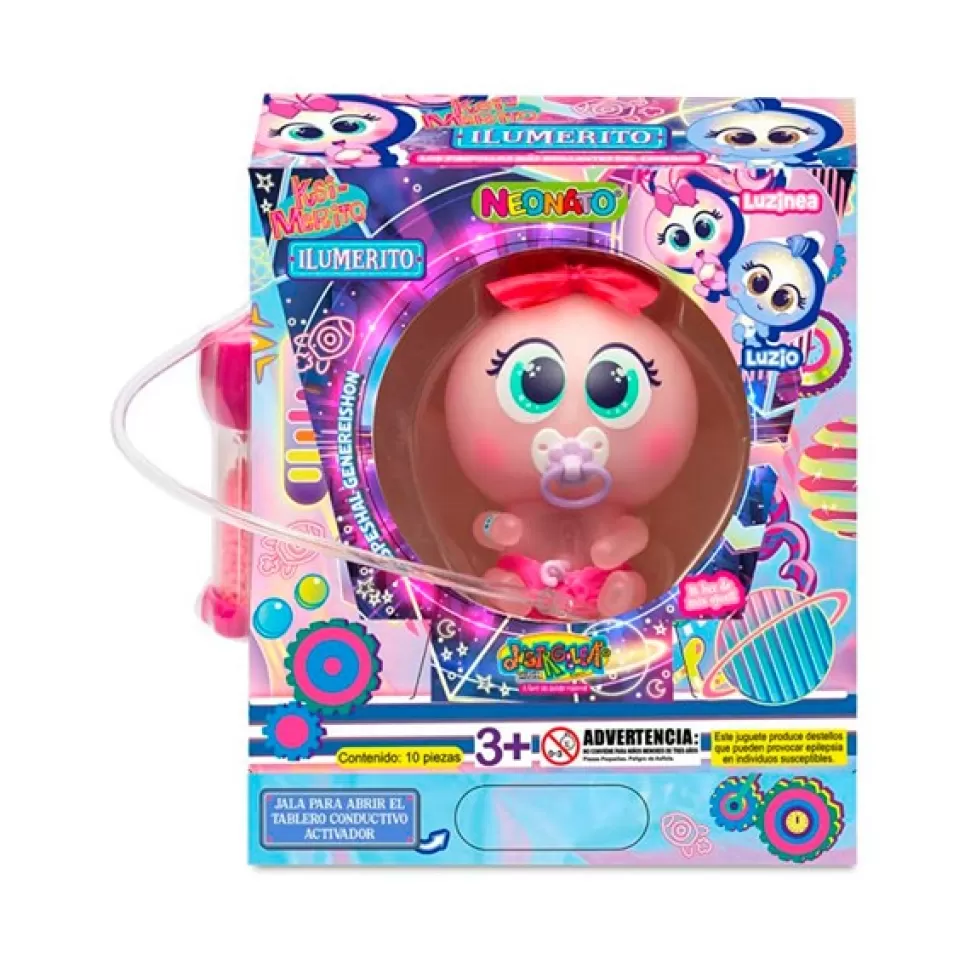 Brinquedos Ksimeritos Ksimerito Ilumerito Boneca Rosa< Bonecas Bebé