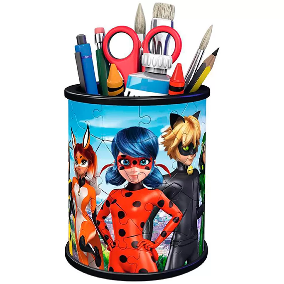 Hot Brinquedos Ladybug Ladybug Puzzle 3D Porta Lapis Miraculous