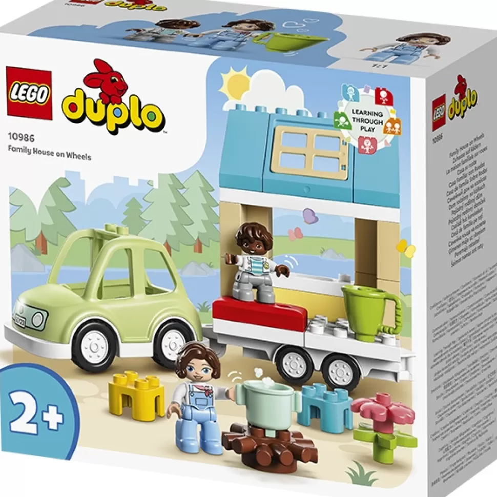 Brinquedos Lego Duplo Lego 10986 Duplo Town Casa De Familia Sobre Rodas< Brinquedos De Camiões