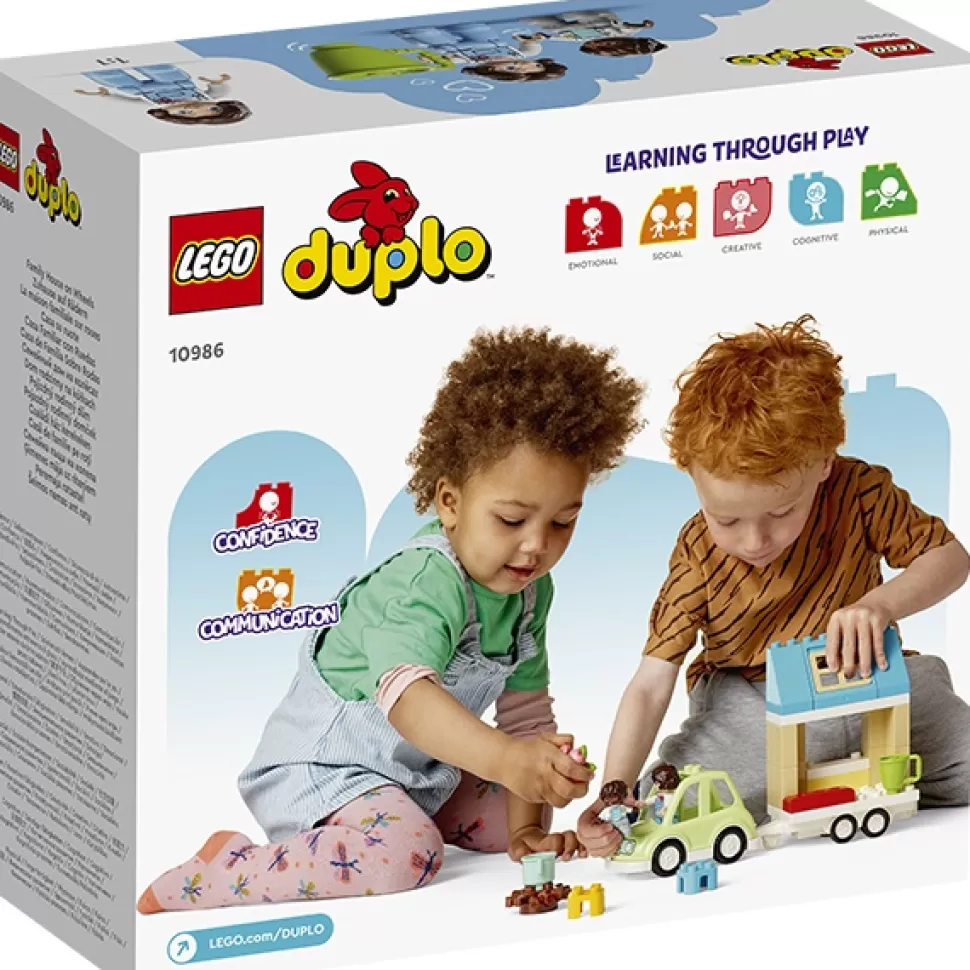 Brinquedos Lego Duplo Lego 10986 Duplo Town Casa De Familia Sobre Rodas< Brinquedos De Camiões
