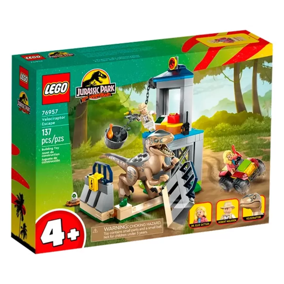 Brinquedos Lego Jurassic World Lego 76957 Jurassic World Fuga De Velociraptor< Brinquedos De Dinossauros