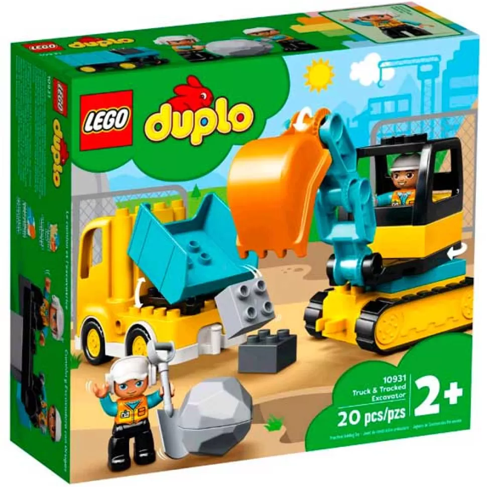 Brinquedos Lego Duplo Lego Duplo 10931 Camiao E Escavadora De Lagartas< Brinquedos De Camiões
