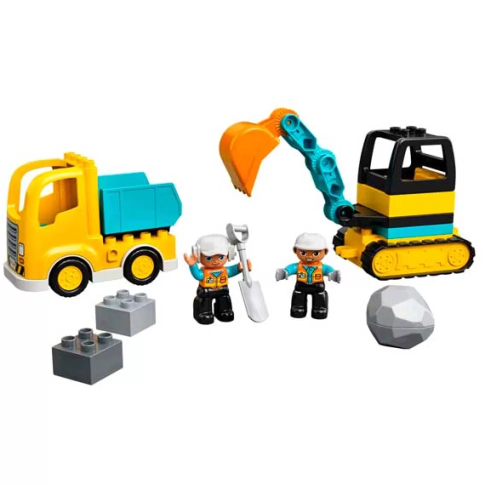 Brinquedos Lego Duplo Lego Duplo 10931 Camiao E Escavadora De Lagartas< Brinquedos De Camiões