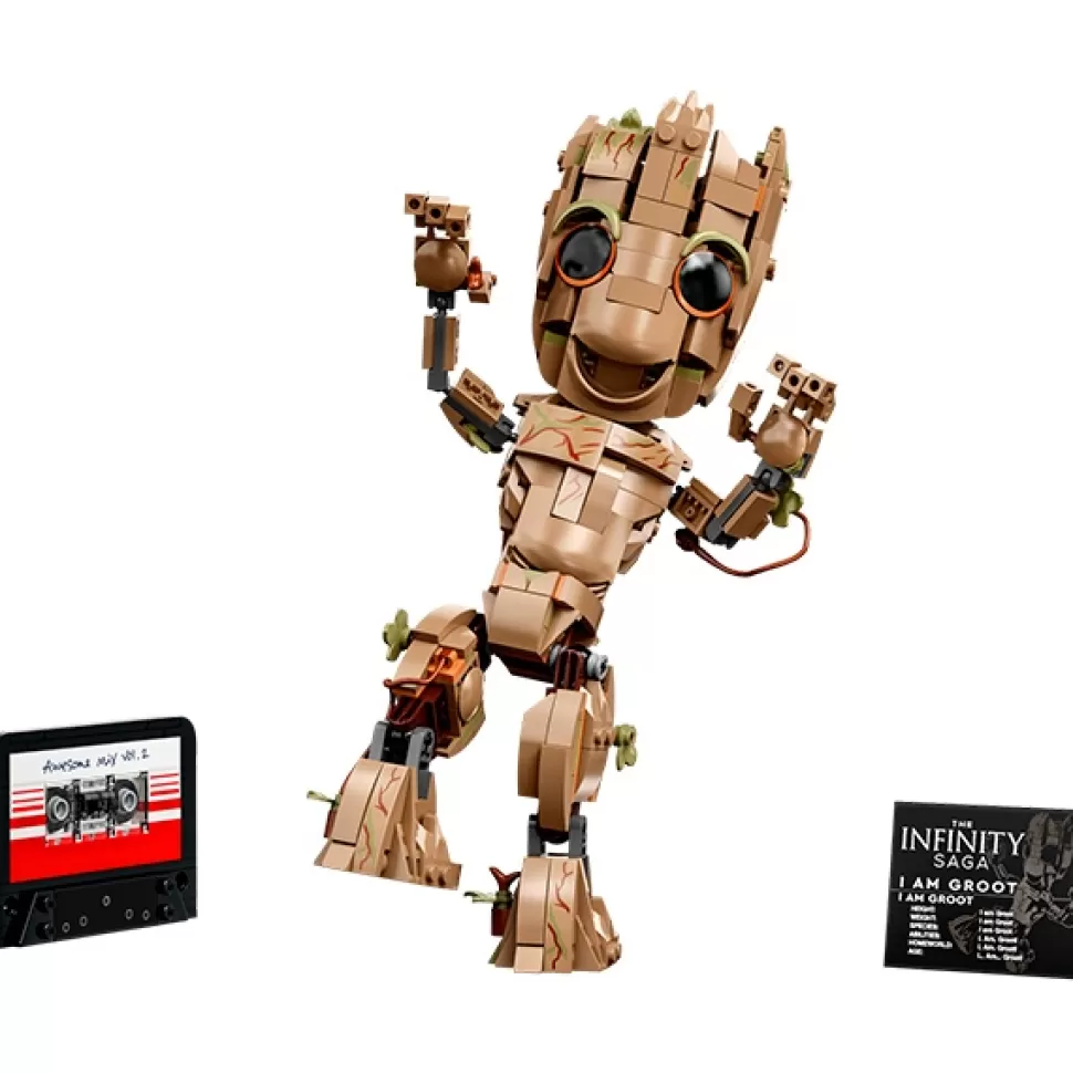Brinquedos Lego Marvel Super Heroes Lego Super Heroes 76217 Eu Sou O Groot< Brinquedos Super-Heróis