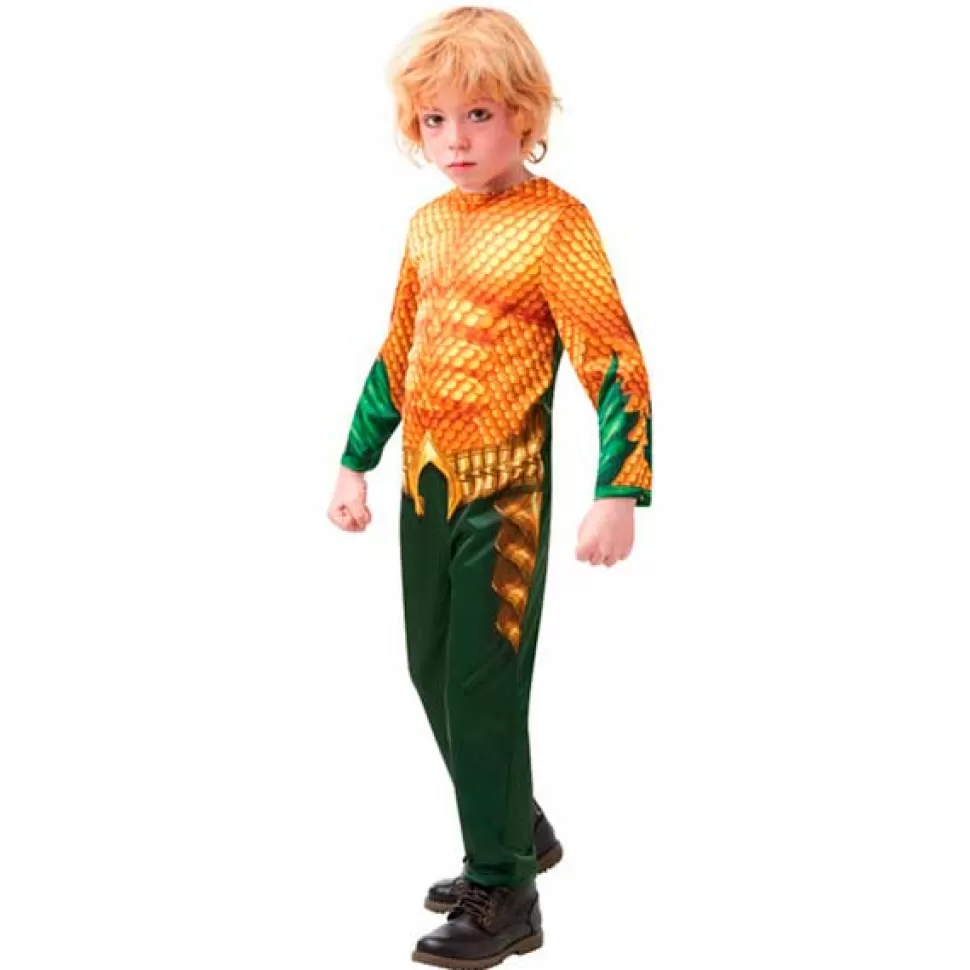 Sale Brinquedos Liga da Justiça Liga De La Justicia Disfarce Aquaman Classic 5-6 Anos