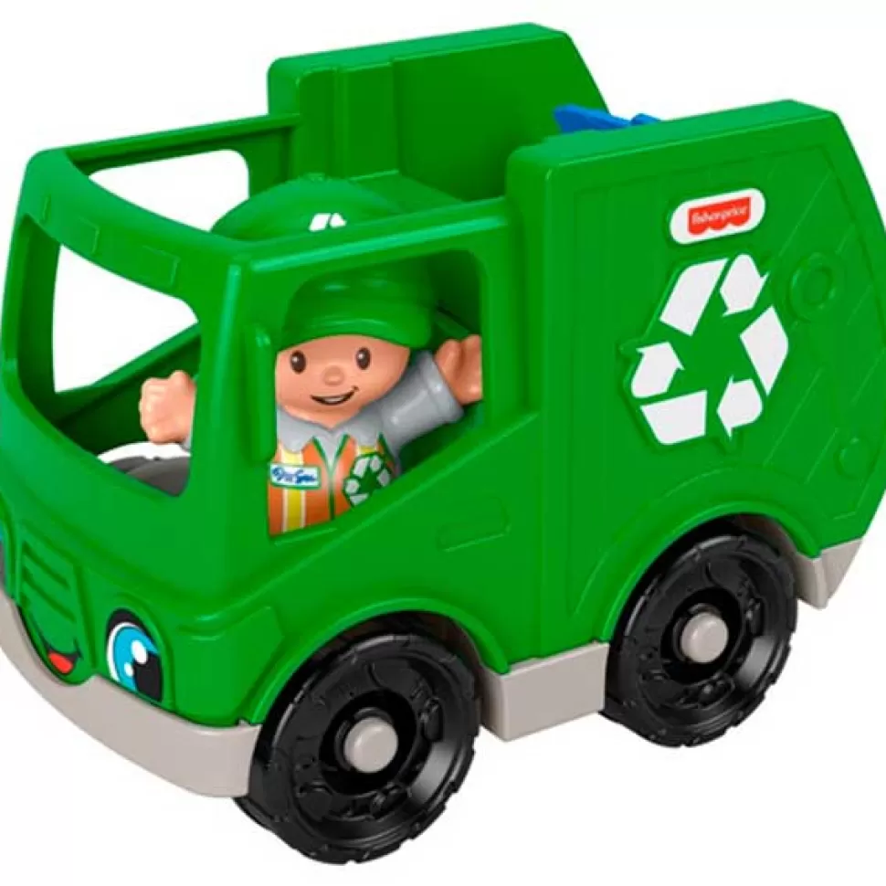 Brinquedos Little People Little People Caminhao De Reciclagem Com Figura< Brinquedos De Camiões