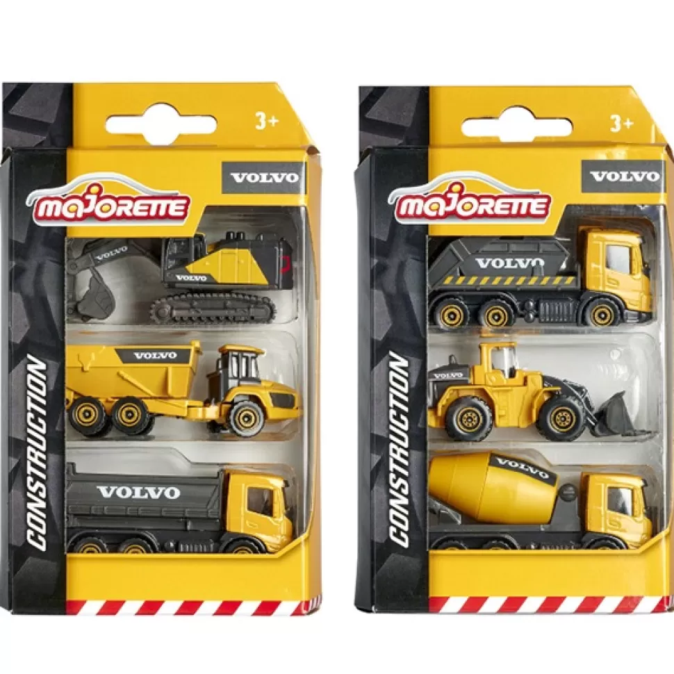 Brinquedos Majorette Majorette Pack 3 Caminhoes De Metal Volvo< Brinquedos De Camiões