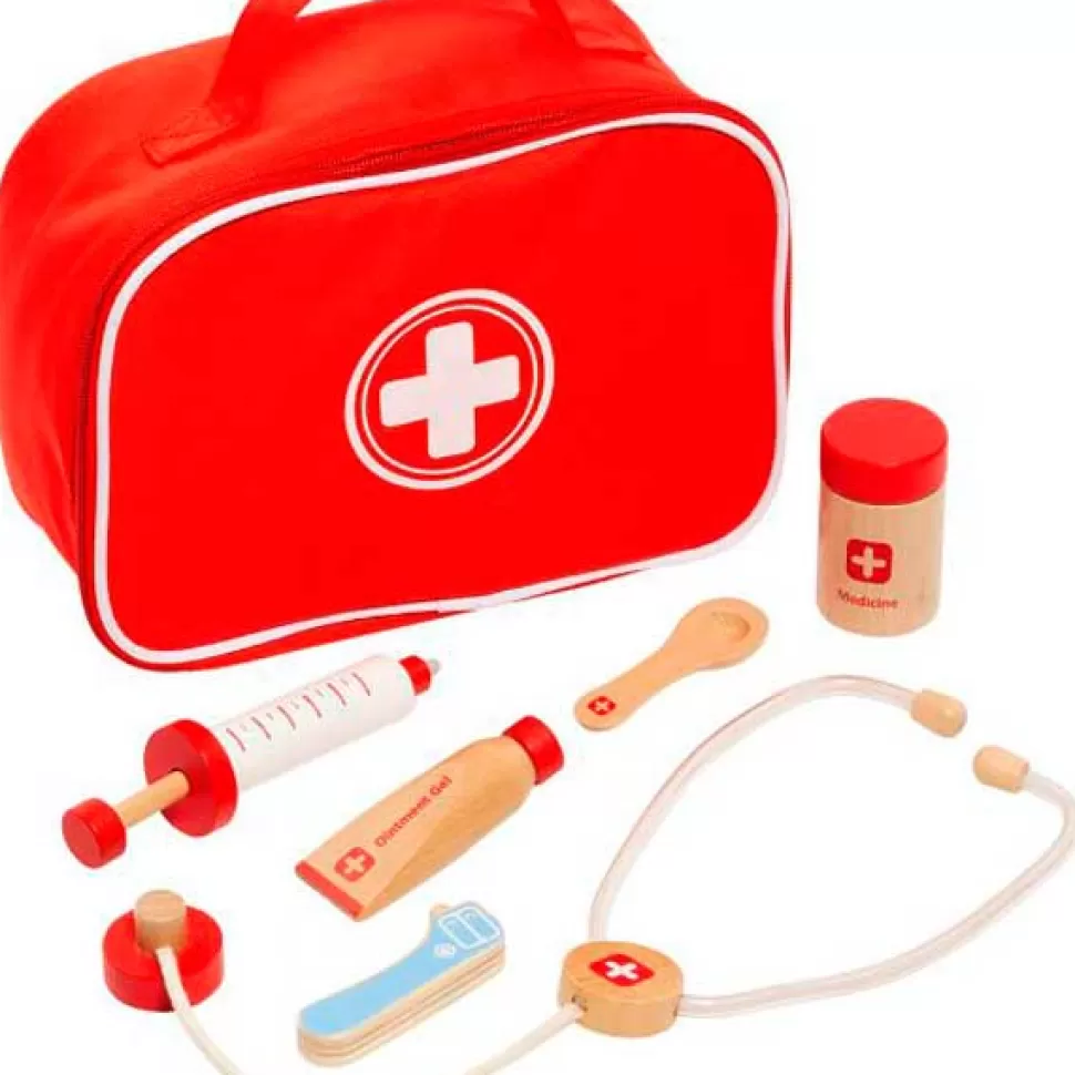 Brinquedos Molto Maleta Medica Com Acessorios De Madeira< Brinquedos De Médicos