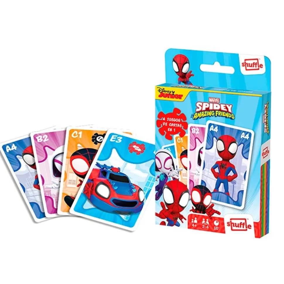 Online Brinquedos Homem Aranha Marvel Card Game Shuffle Spidey