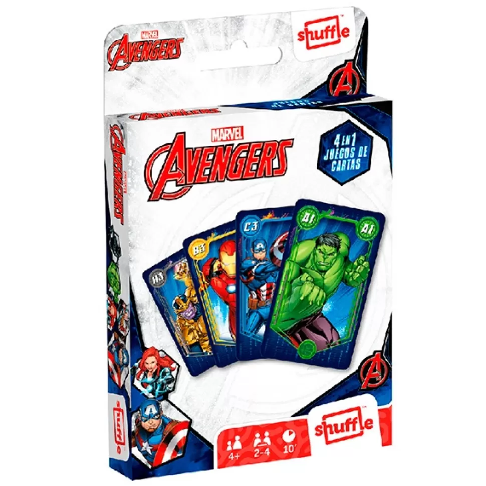 Fashion Brinquedos Marvel Marvel Card Game Shuffle Vingadores