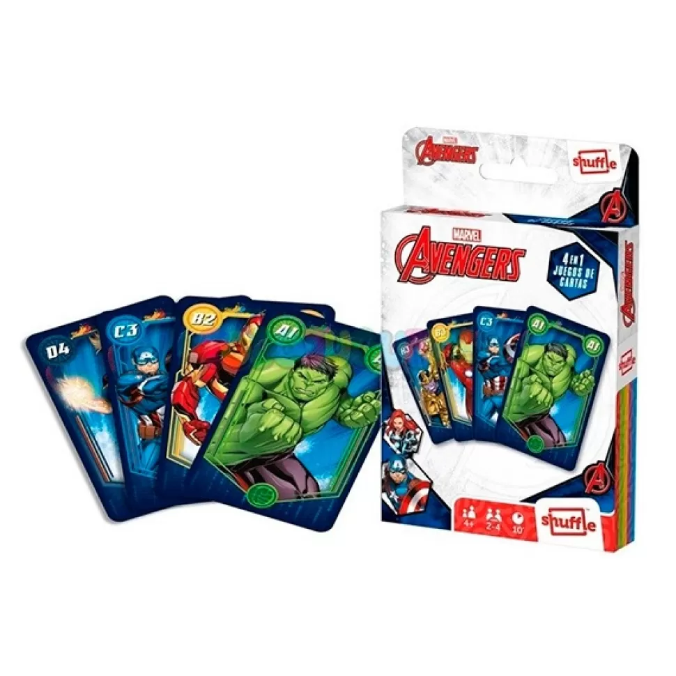 Fashion Brinquedos Marvel Marvel Card Game Shuffle Vingadores