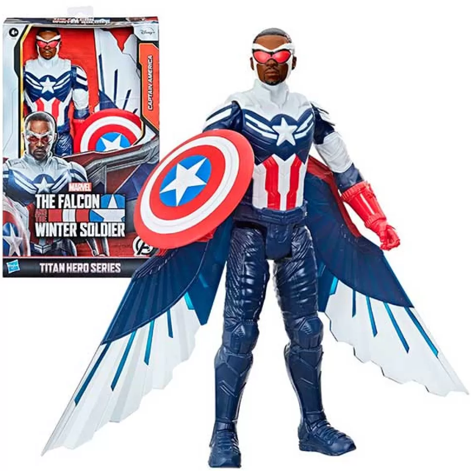 Brinquedos Os Vingadores Marvel Figura The Falcon Captain America Titan 30Cm< Brinquedos Super-Heróis