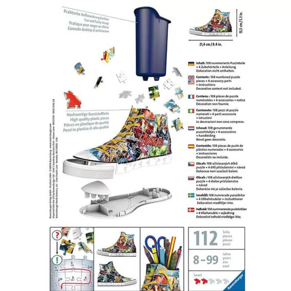 Flash Sale Brinquedos Os Vingadores Marvel Puzzle 3D Sneaker 108P