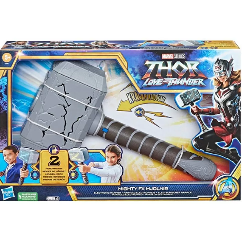Brinquedos Os Vingadores Marvel Thor Martelo Eletronico Mighty Fx< Brinquedos Super-Heróis