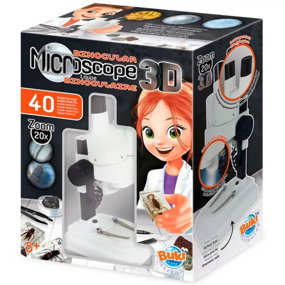 Brinquedos Buki Microscopio Binocular 3D< Brinquedos Científicos