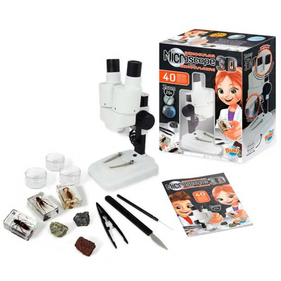 Brinquedos Buki Microscopio Binocular 3D< Brinquedos Científicos