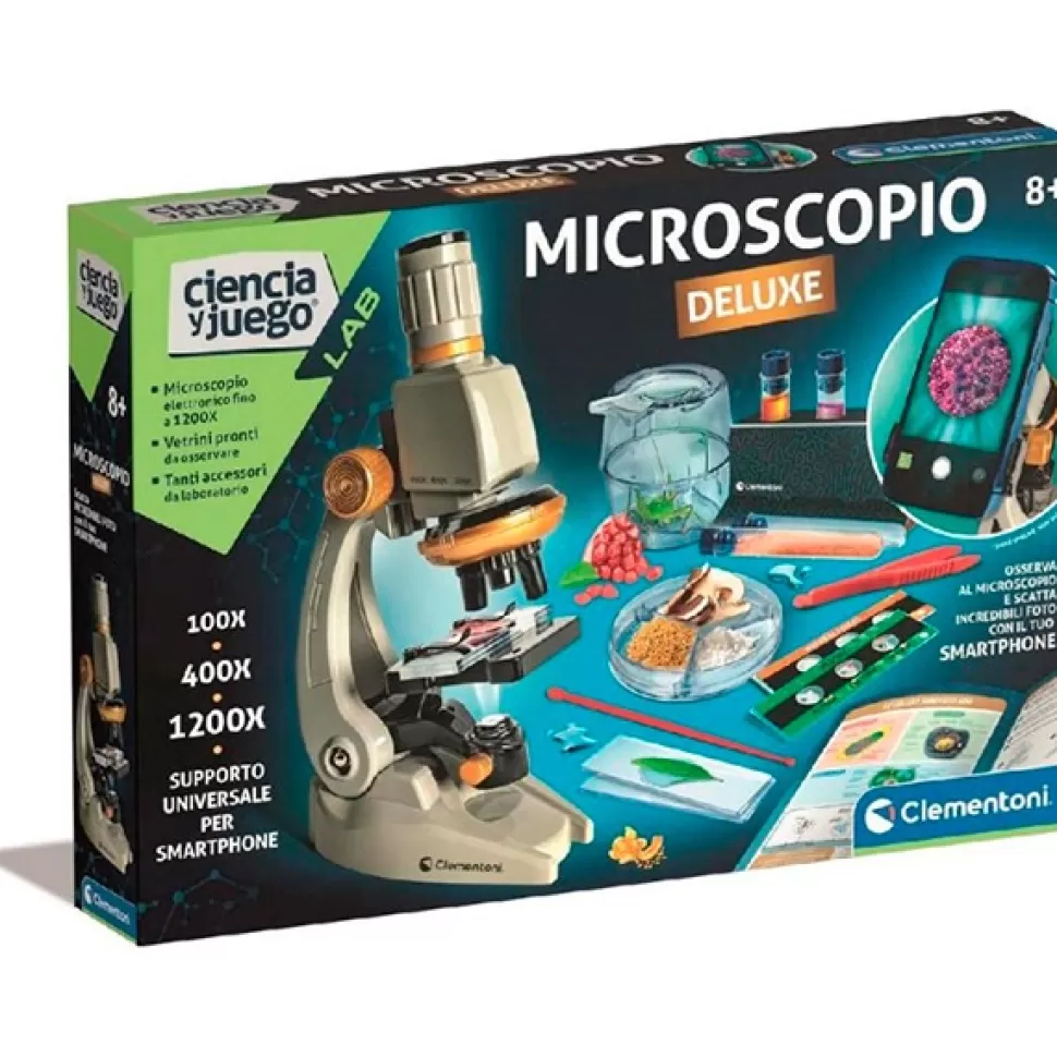 Brinquedos Clementoni Microscopio Deluxe< Brinquedos Científicos