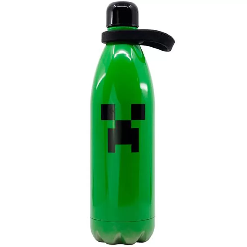 Brinquedos Minecraft Minecraft Garrafa Termica Aco Inoxidavel 1000Ml< Brinquedos De Cozinha