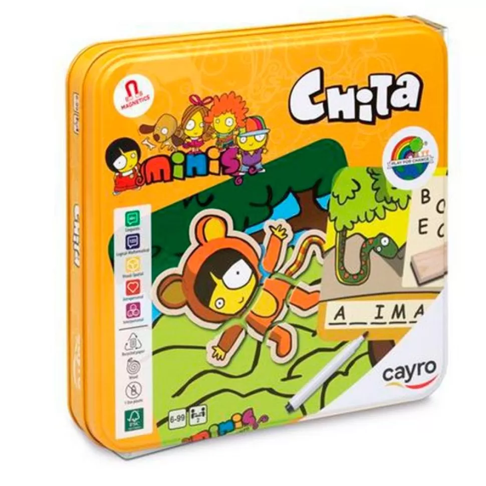 New Brinquedos Cayro Mini Chita Game Metal Box