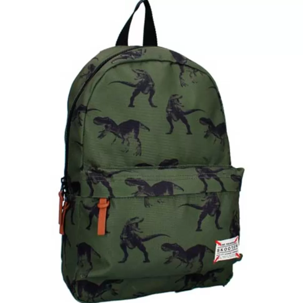 Brinquedos Vadobag Mochila Skooter Dinossauros Verdes 35Cm< Brinquedos De Dinossauros