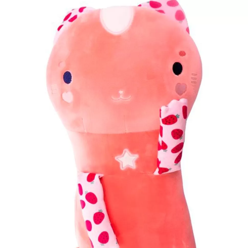 Clearance Brinquedos Nice Momomi Yuki Gato Rosa Salmao 80Cm