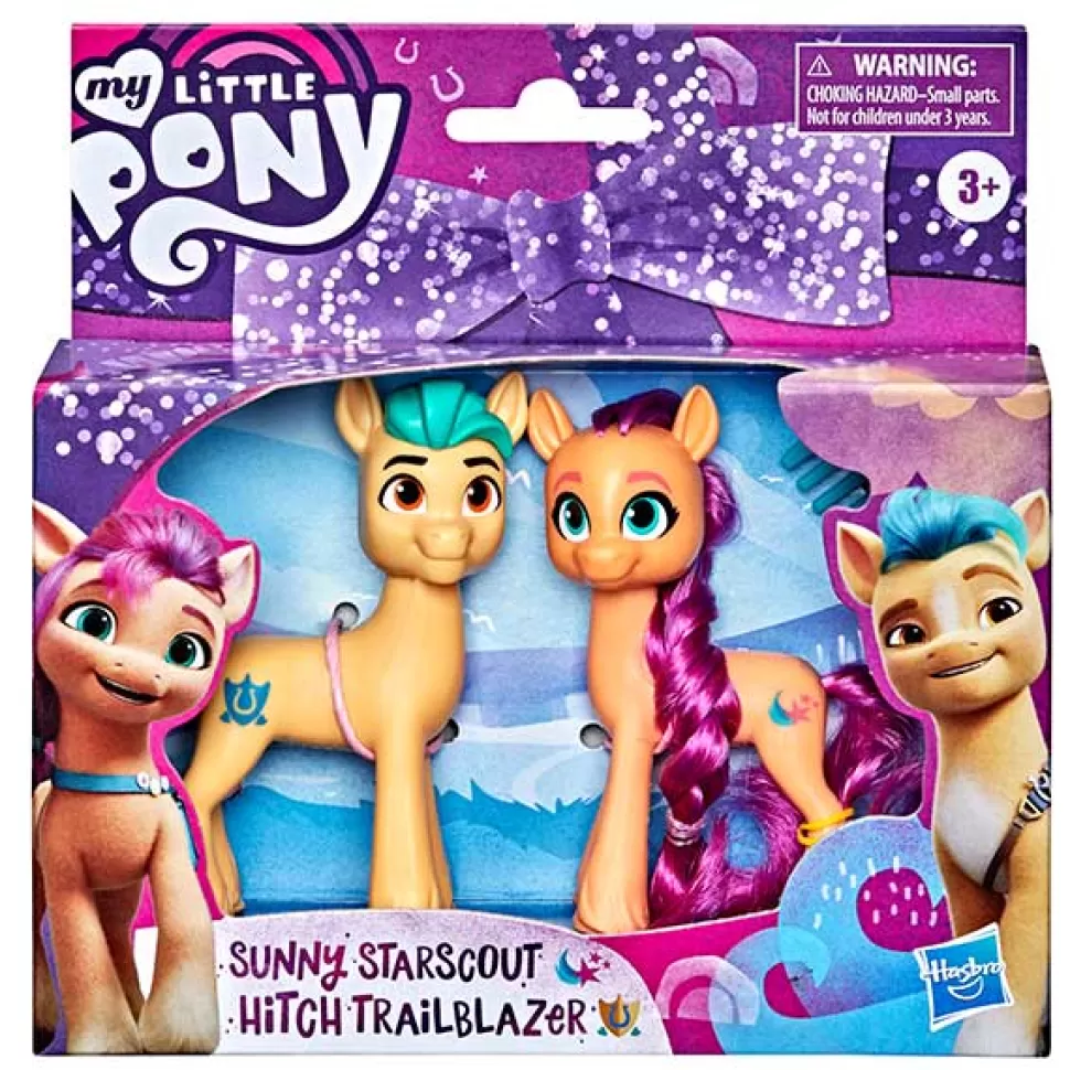 Brinquedos My Little Pony My Little Pony Pack Figuras Sunny-Hitch Cabelo Real< Brinquedos De Cavalos