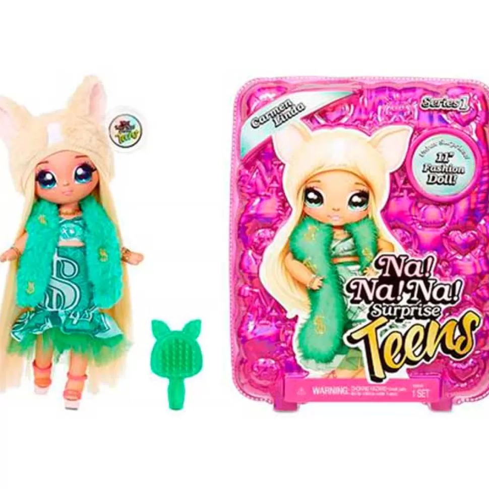 New Brinquedos Na Na Na Surprise Na! Na! Na! Surprise Teens Doll Carmen Linda