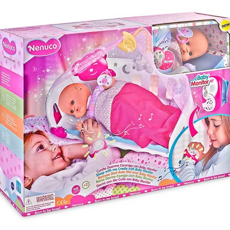 Brinquedos Nenuco Nenuco Berco Dorme Comigo Com Baby Monitor< Bonecas Com Sons