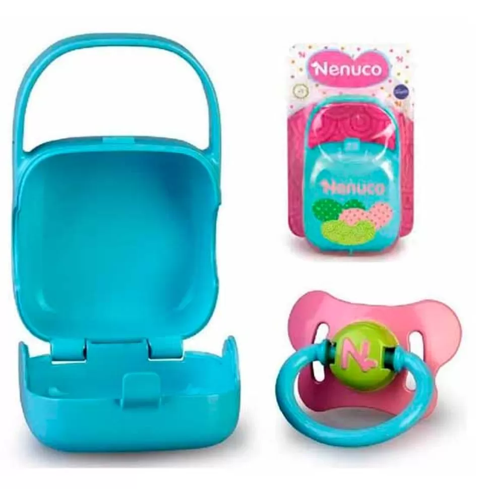 Brinquedos Nenuco Nenuco Chupeta E Porta Chupeta Azul< Bonecas Bebé