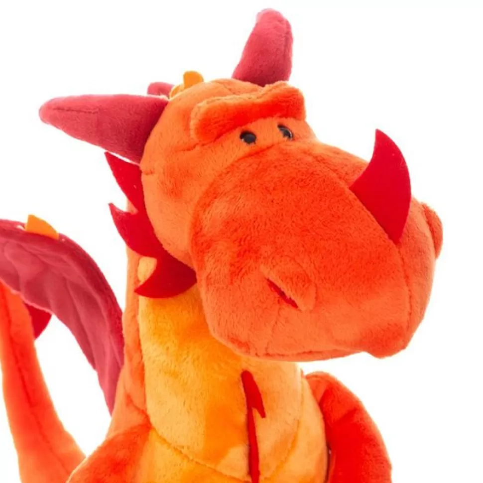 Fashion Brinquedos Nici Nici Plush Dragao Laranja 30 Cm Sentado