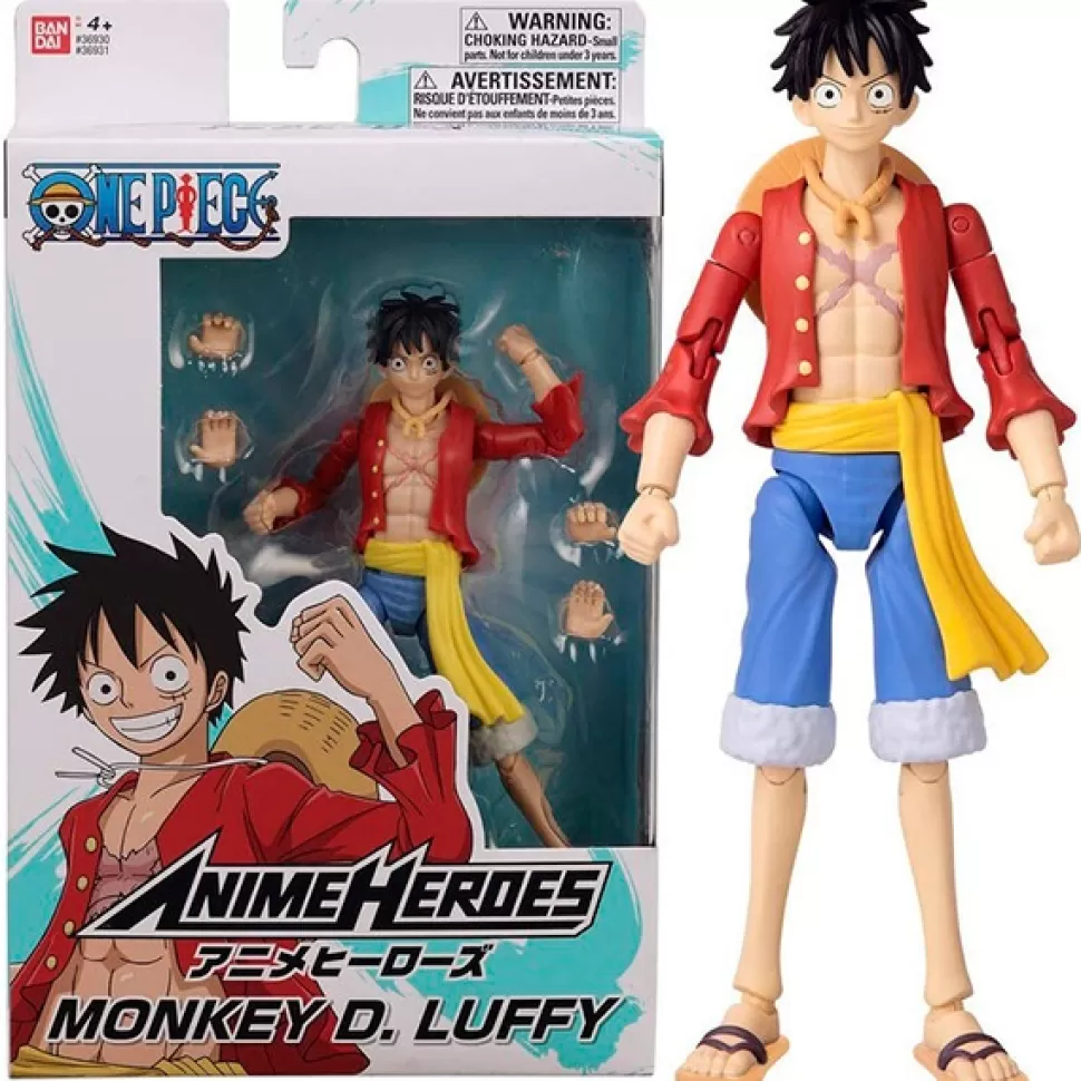 Brinquedos One Piece One Piece Figura Luffy Anime Heroes< Brinquedos Super-Heróis