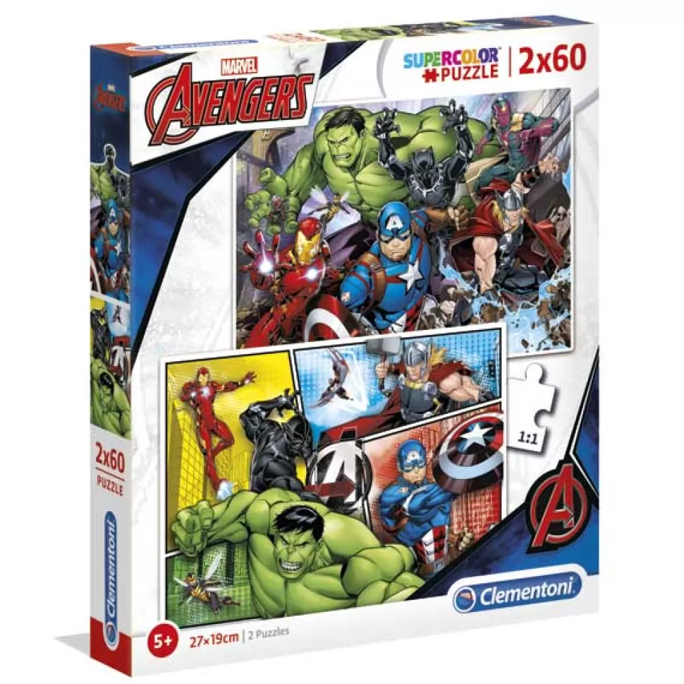 Cheap Brinquedos Os Vingadores Os Vingadores Puzzle 2X60P Avengers