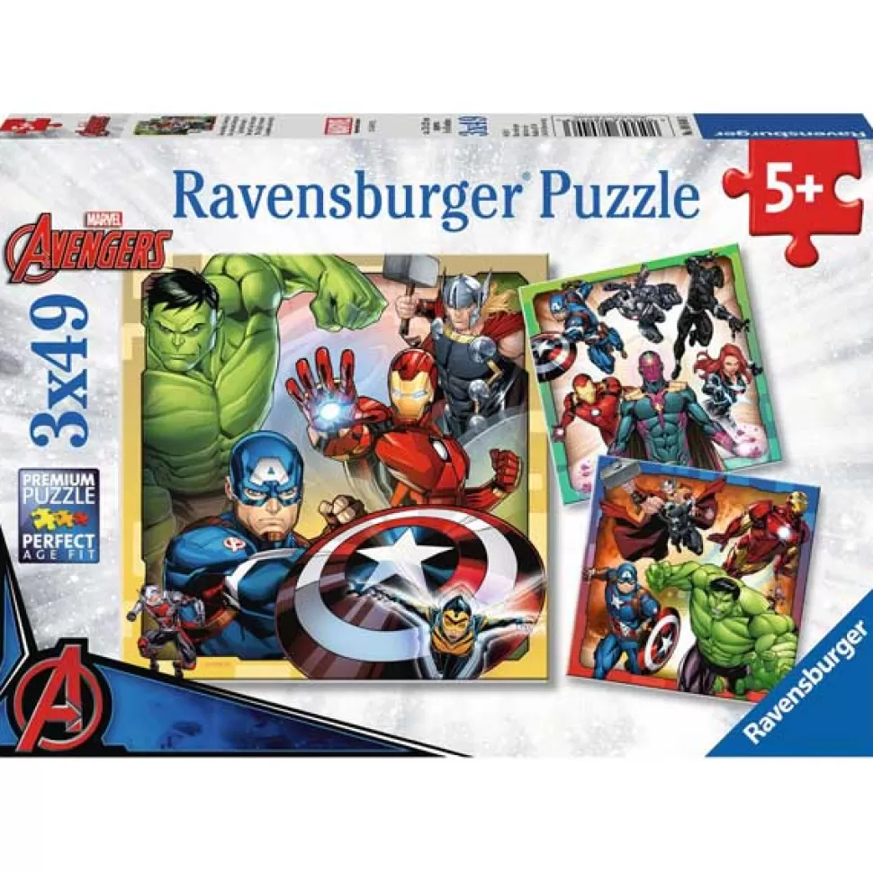 Hot Brinquedos Os Vingadores Os Vingadores Puzzle Infantil 3X49P