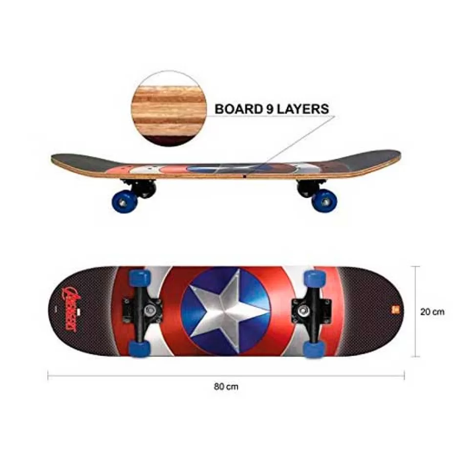 Brinquedos Os Vingadores Os Vingadores Skateboard Capitao America< Brinquedos Super-Heróis