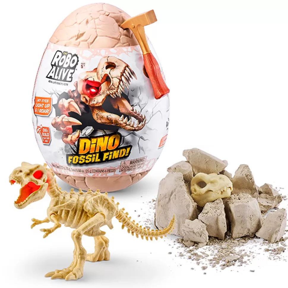 Brinquedos ZURU Ovo De Dinossauro Fossil Robo Alive< Brinquedos De Dinossauros