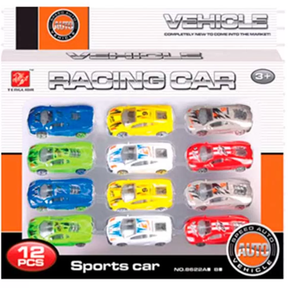 * Pack 12 Carros Racing Sports Cars< Brinquedos De Carros