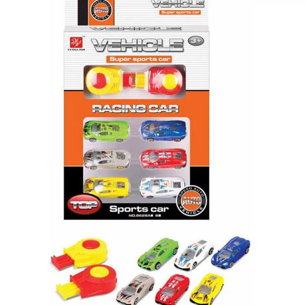 * Pack 6 Carros Com Lancadores< Brinquedos De Carros