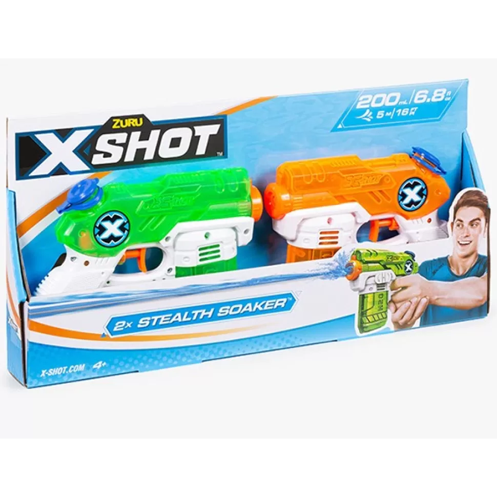Brinquedos ZURU Pacote 2 Pistolas Agua X-Shot Stealth Soaker< Brinquedos Piscina