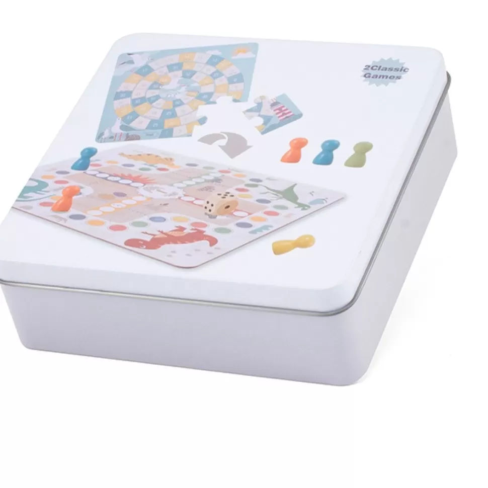 Cheap Brinquedos Ulysse Parcheesi E Ganso Quebra-Cabeca Em Caixa De Metal