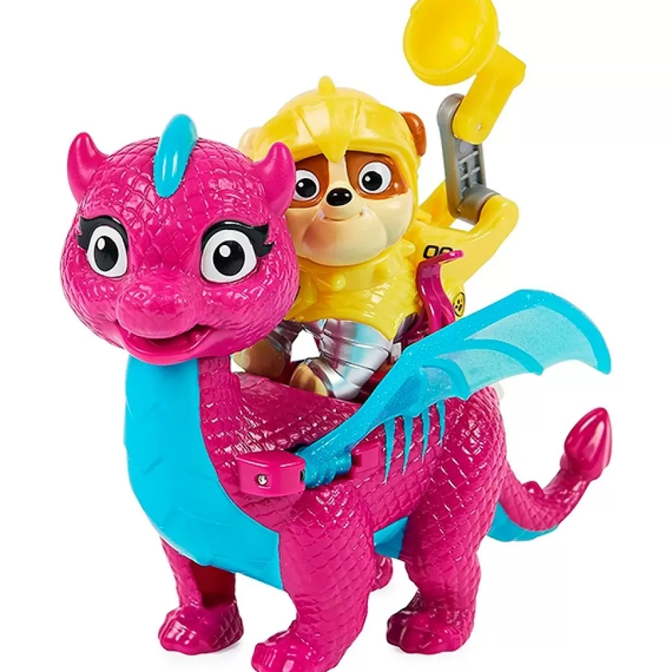 Brinquedos Patrulha Pata Patrulha Pata Rubble Com Dragao Blizzie< Brinquedos De Dragões